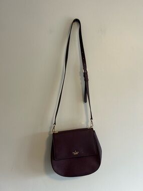 kate spade burgundy Leather Crossbody Bag